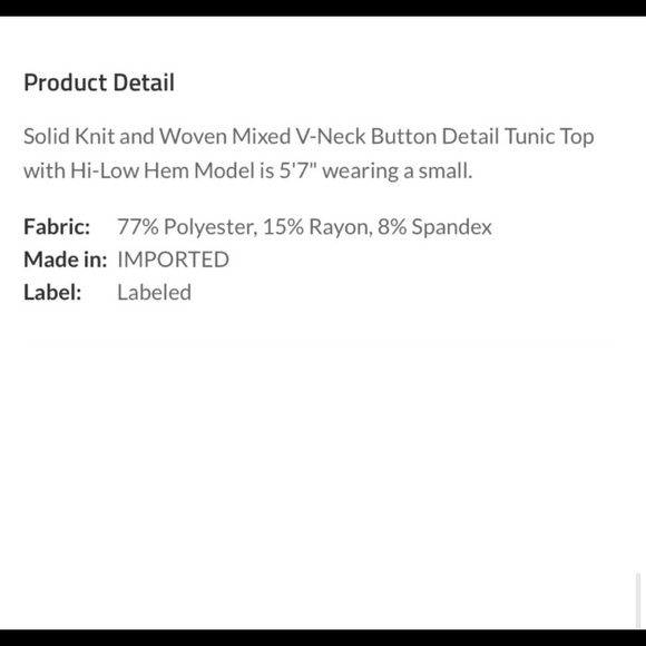 Green V Neck High Low Blouse - Picture 7 of 7